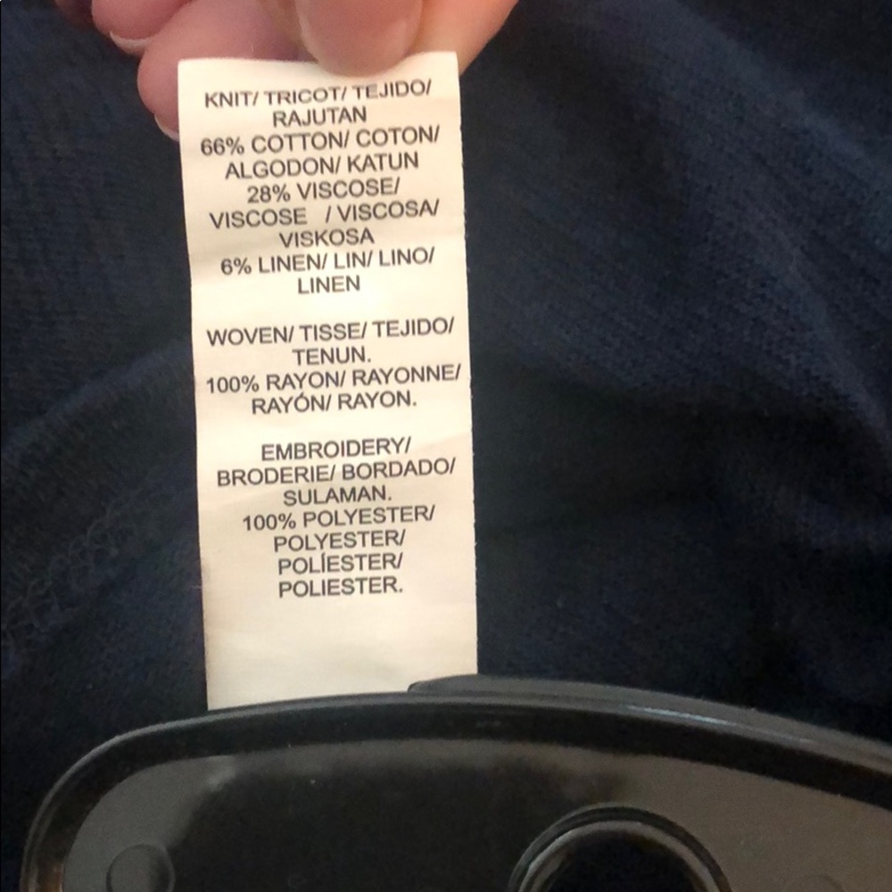 Lucky Brand, size M, navy top - Picture 6 of 6